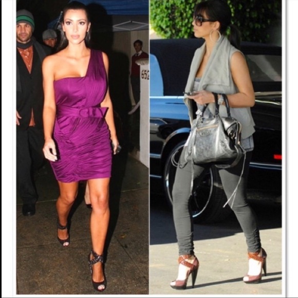 Burberry Prorsum brown cross cross ruched platform heels 39.5 - Picture 2 of 14